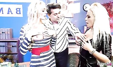 Mature Agent Gangbanged by Three Hot Pornstars