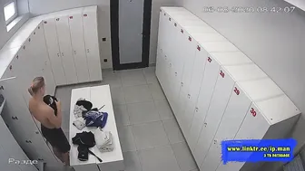 IP Camera POV: Fresh Russian Amateur in Locker Room