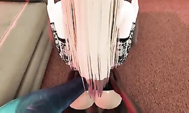 POV: K/DA Ahri Takes a BBC Double Penetration in 3D