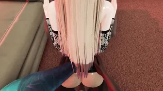 POV: K/DA Ahri Takes a BBC Double Penetration in 3D