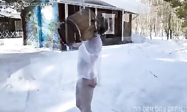 Platinum Blond Babe Gives Sensual Striptease & Masturbation Demonstrations