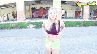 Serbian Bombshell Vyvan Hill Takes Alberto Blanco's Beef Whistle in Public