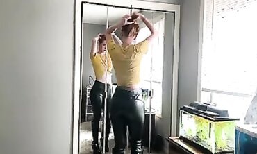 Queen Scum's Cute and Juicy Leather Booty