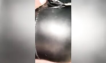 POV: Bombshell Neighbour in Leather Bondage Ass Fuck
