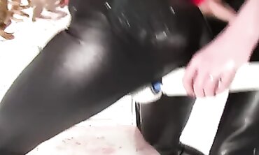 Dyke Holly and Jas Boned in Skintight Leathers