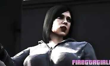 GTA 5 Homeless Brunette Trades Sex for Food