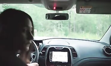 Legal Stranger Gets Poked Into the Car for a Wild Threesome