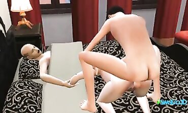 Sims 4: Stepdad and Son-in-Law Dominate Granny