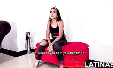Shy Colombian Petite Latina Casting Audition
