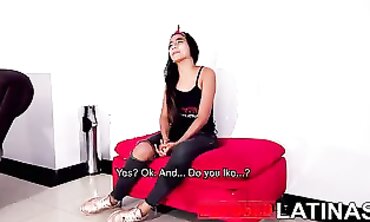 Shy Colombian Petite Latina Casting Audition