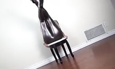 Nina Elle Gives Jerk Off Instructions In Leather Leggings