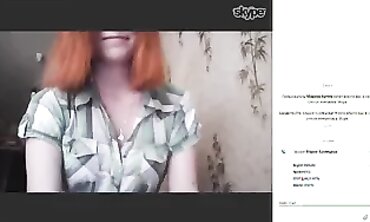 POV Webcam: Redhead Maria on Skype