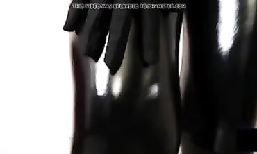 Princess Girlfriend Shows Off Her Huge Ass in Leather Leggings