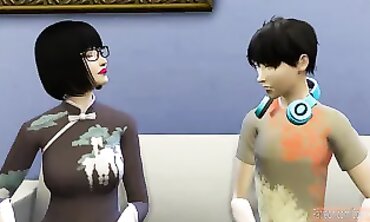 Korean MILF Entices Her Son in Taboo Encounter