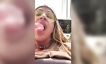 Blonde Milf Mzfitt5 Rough Masturbation With Toy On Railing