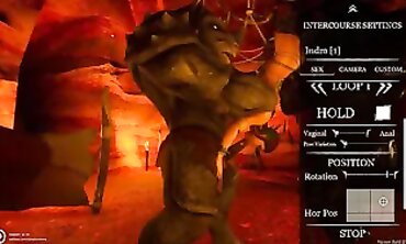Goddess Indra X Grok X Gulhragg: Wild Minotaur & Rhino Threesome