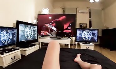 POV Threesome: Melody and Sissi Give Shane a Double Handjob