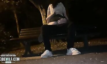 Rough Public Park Sex with Blowjob and Cowgirl
