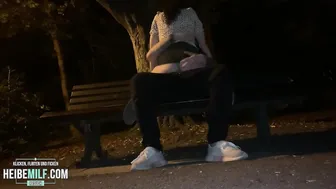Rough Public Park Sex with Blowjob and Cowgirl