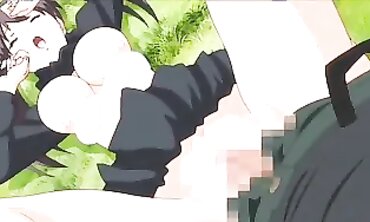 Petite Anime Girls Get Gangbanged by a Huge Dildo