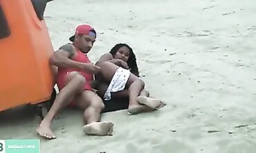 Amateur Couple Fuck Hardcore on Ceará Beach in Public Sextape