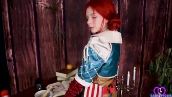 Triss Merigold Witcher Cosplay Rough Sex & Creampie