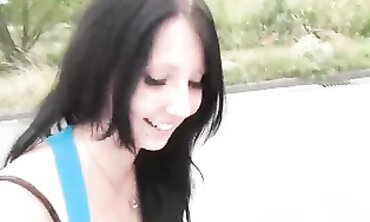 German Amateur Caro Cream Takes Street Selfie With Big Cock