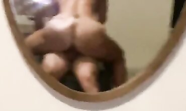 POV: Voluptuous MILF Rides Cock in Mirror