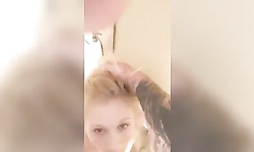 Blonde Barbiie Gives A Tied-Up POV Blowjob