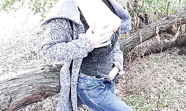 Crank Bare Tits and Masturbates in an Outdoor Park - Part 2