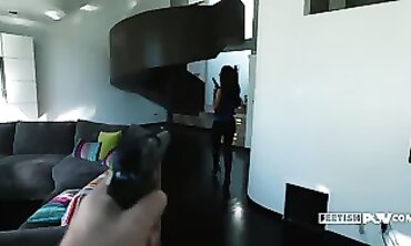 POV: Abby Cross Gets a Devilish Pedicure and Rough Blowjob