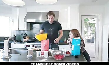 Petite Madi Collins Gets Railed In A Kitchen