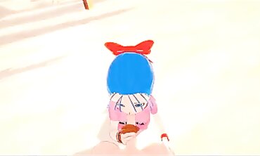Dragon Ball Z POV: Drilling Bulma on the Beach