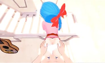 Dragon Ball Z POV: Drilling Bulma on the Beach