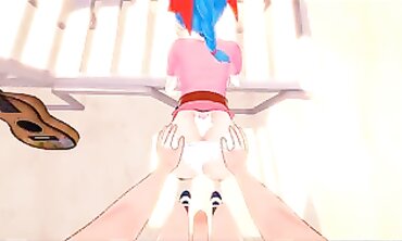 Dragon Ball Z POV: Drilling Bulma on the Beach