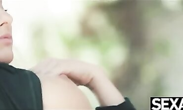 Michaela Isizzu Fingers Her Warm Boobs To Orgasm