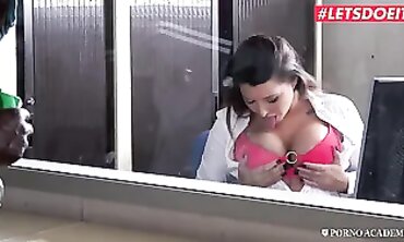 Anna Polina Gets a BBC Jizz Shotgun in the Office