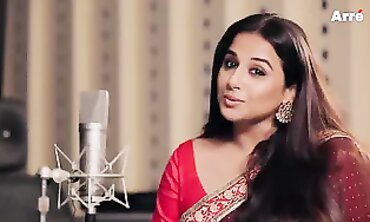 Vidya Balan Takes Face Exercises