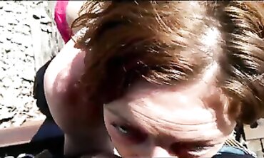 Homeless Ebony Slut Gets Public BBC Throating