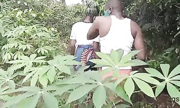Classy Ebony Amateur's Wild Outdoor Adventure