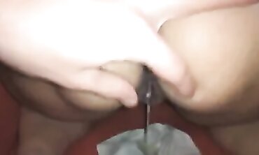 Brunette MILF Wife Takes a BBC Creampie