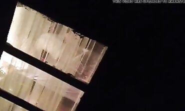 Blonde Amateur Voyeur Caught Through Window