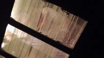 Blonde Amateur Voyeur Caught Through Window