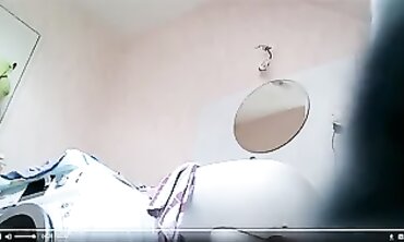 QueenBreast's Big Booty Bounce - Bathroom Striptease & MILF Pole Dance
