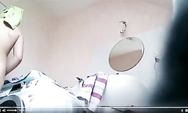 QueenBreast's Big Booty Bounce - Bathroom Striptease & MILF Pole Dance