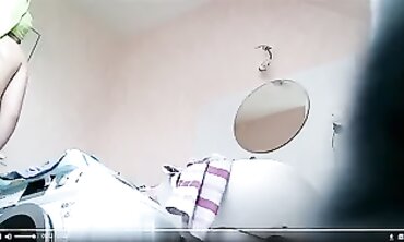 QueenBreast's Big Booty Bounce - Bathroom Striptease & MILF Pole Dance