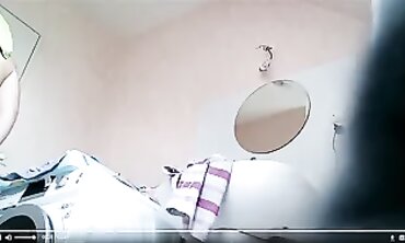 QueenBreast's Big Booty Bounce - Bathroom Striptease & MILF Pole Dance