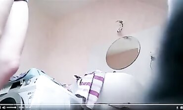 QueenBreast's Big Booty Bounce - Bathroom Striptease & MILF Pole Dance