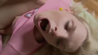 Petite Blonde Teen Gets Anal POV Fuckathon