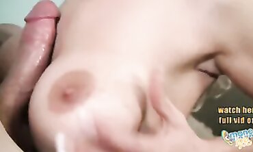 POV Handjob and Guzzling with Lou-Lou